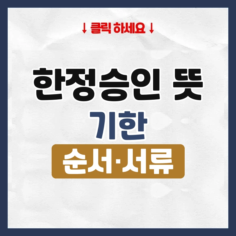 한정승인 뜻